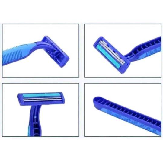 Product Introduction of Alat cukur kumis jenggot tajam manual tiga mata silet blade baris pisau cowok pria 1