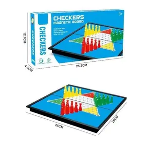 Mainan Halma Magnet Chinese Checkers Magnet Board Games
