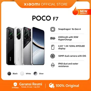[Wenny Wijaya] POCO F7 (12/512GB) | Snapdragon 8s Gen 4 | 6500mAh with 90W HyperCharge | 6.83" 1.5K 120Hz AMOLED display | 50MP dual camera with OIS | IP68 dust and water resistance [Official Store]