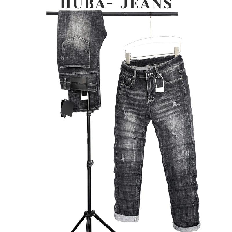 Quần jean nam co giãn XƯỚC Có Túi Pants Menswear quần purple có thể giặt máy Denim quần vladak