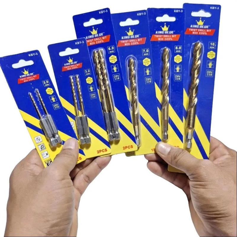  King Blue - Mũi Khoan Chuôi Lục Giác Chuyên Dụng Khoan INOX Sắt Thép Gỗ Thương Hiệu King Blue Rất Chất Lượng Lẻ Đủ Số KBY-3 