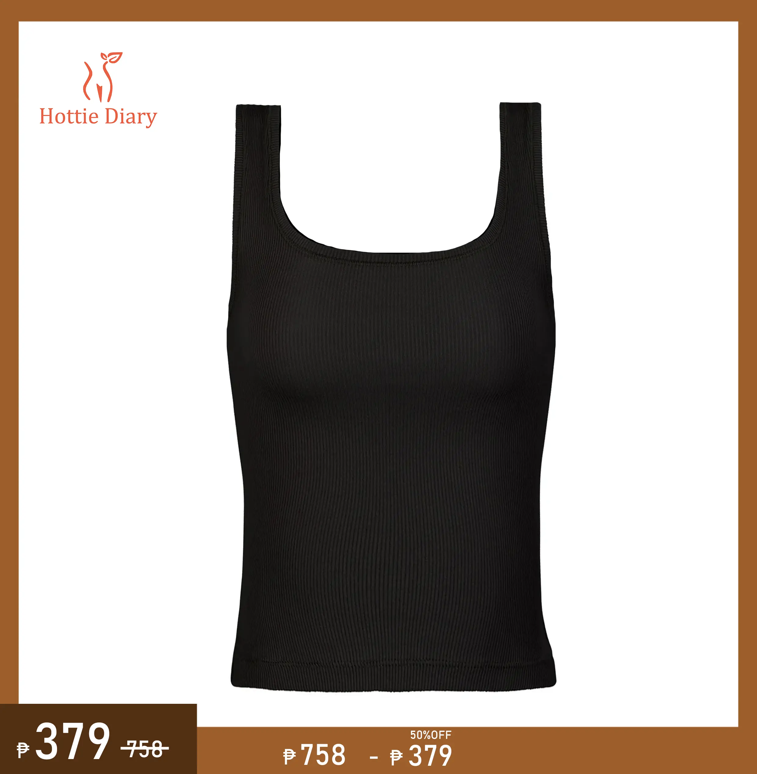 [Hottie Diary] Women's  Bodysuit Seamless Ribbed Tank Top Cami Shaper Seamless Compression Tank Top Shaper Cotton Womenswear Breathable Style Lingerie Comfort Fit Basic