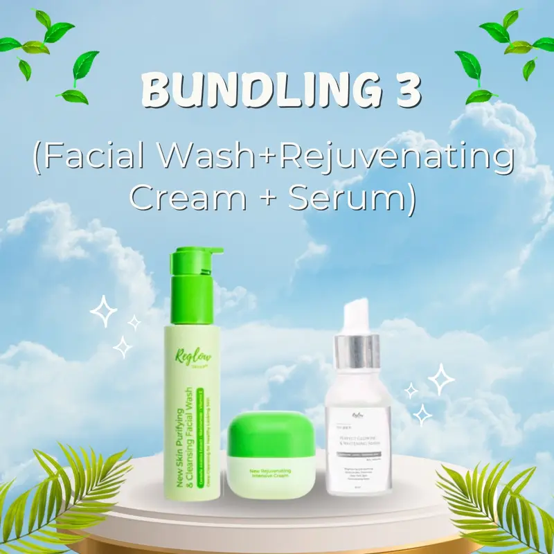 NEW Rejuvenating Cream + Serum + NEW Facial Wash Reglow Skin Treatment by Dr Sindy Putri 0