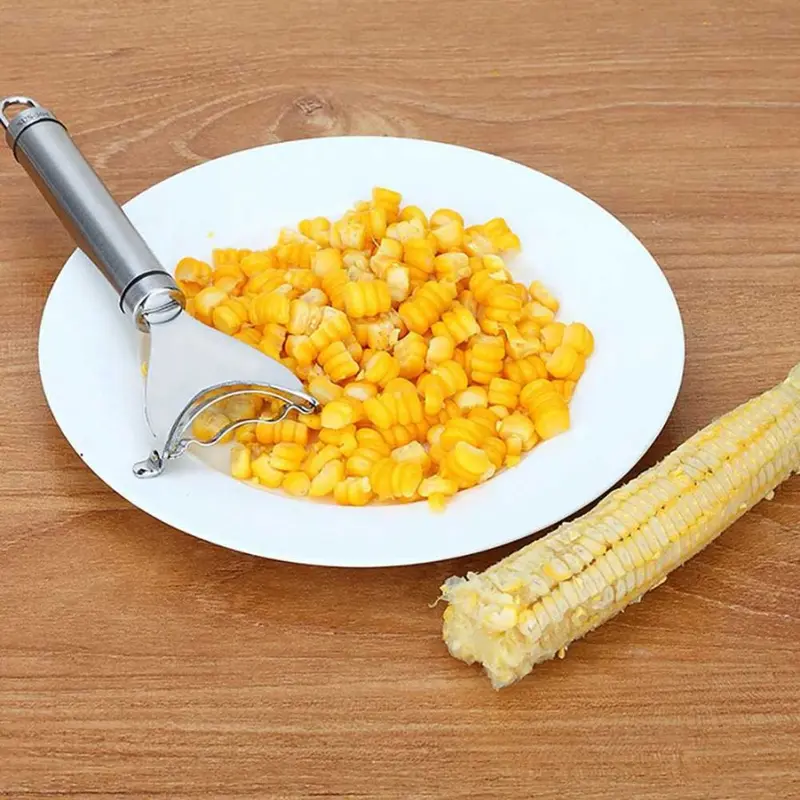 Parutan Jagung /Alat Pengupas Biji Jagung Stainless Steel / Serutan Jagung / Corn Peeler Stainless Steel Food Grade / Pisau Penyerut Jagung Praktis Mudah Digunakan 4