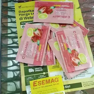 C+Collagen - Minuman Collagen Tripeptide 500mg + Vit C 1000mg untuk Kesehatan Kulit dan Imunitas