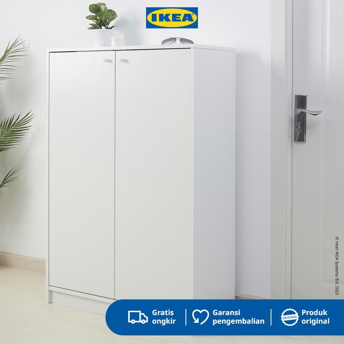 Gambar IKEA KLEPPSTAD Kabinet Tempat Sepatu Putih Minimalis 80x35x117 cm Furniture dari IKEA Indonesia Kota Administrasi Jakarta Timur Tokopedia
