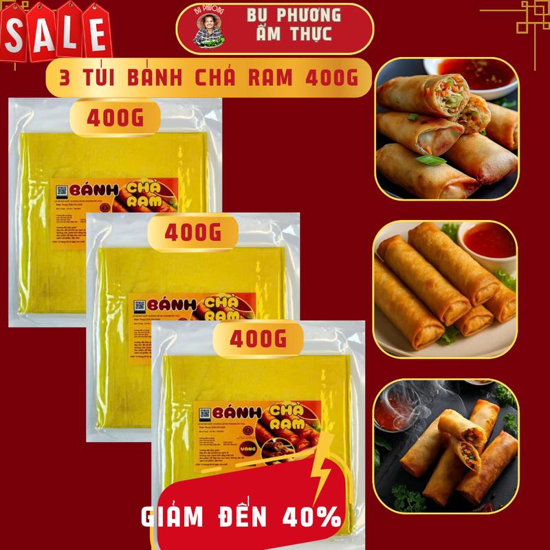  Bánh Chả Ram Cuốn Nem Truyền Thống - Thương Hiệu Bu Phương Ẩm Thực  Siều Giòn Rụm - Mềm Lâu Dễ Cuốn  