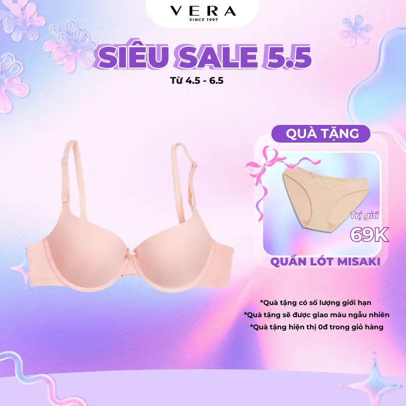 Áo lót Nữ Misaki mút dày cúp trơn - 9328 Bra Women