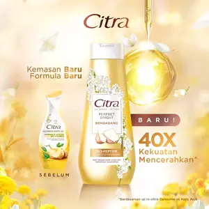 Citra Lotion Bengkoang Natural Glow UV untuk Tangan & Tubuh, 110 ml - Mencerahkan, Pencerah Extract Hand