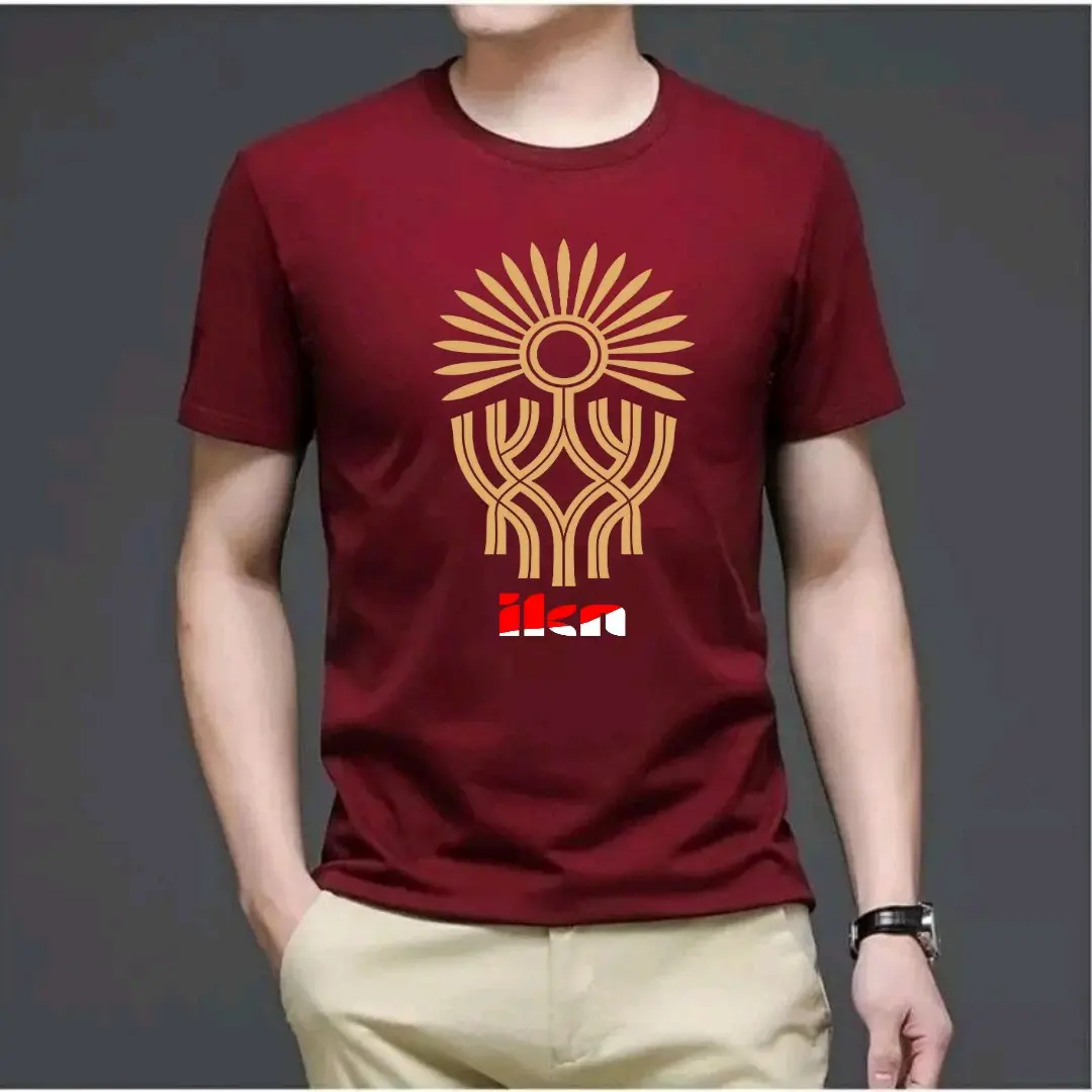 Kaos oblong pria motif ikn nusantara baju oblong lengan pendek keren atasan cowok cewek Polos Santai Hitam Unisex Dewasa Sablon Digital