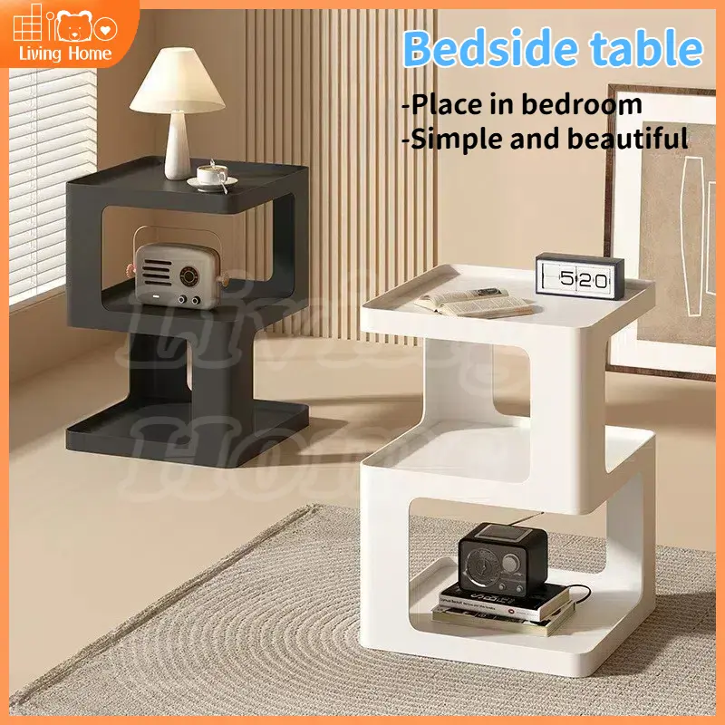 LivingHome Meja Kecil Kamar Meja Samping Sofa Kreatif Gaya Nordik Meja Kopi Meja Samping Minimalis ,Plastik Furniture