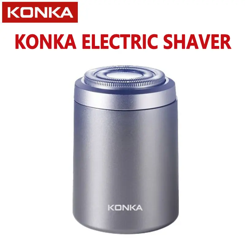 KONKA Portable Mini Electric Shaver For Men Travel Beard Razor Waterproof Shaver Machine KS-MINI8