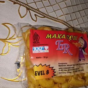 Makaroni ER marsha level 6-10 isi 12 pcs Snack Pedas