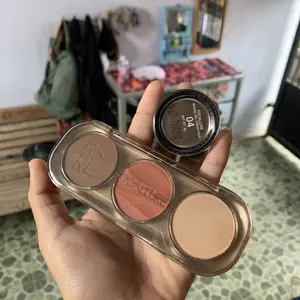 [Live Exclusive]FOCALLURE 2PCS Set Facial Shaping Palette Highlighter & Contour & Blush & Eyebrow Cream