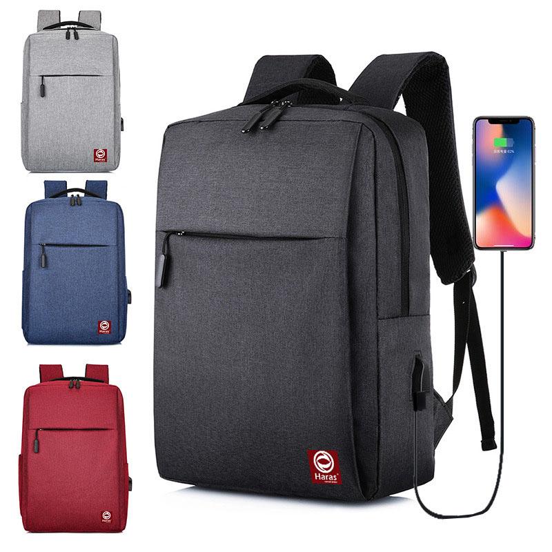 Balo laptop chống sốc, có lỗ cắm sạc USB, kiểu dáng basic unisex, nhận in logo sỉ sll- 237 Đựng Laptop Bag Nam