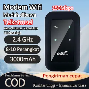 Speng Router Nirkabel WiFi 4G / 5G LTE Mini Modem 150Mbps Mobile Broadband WiFi 2100mAh Umur Sangat Panjang 10-20m Jangkauan