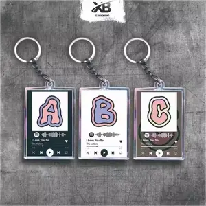 ￼XB Gantungan Kunci Inisial Hurup PART 6 MURAL ganci akrilik
