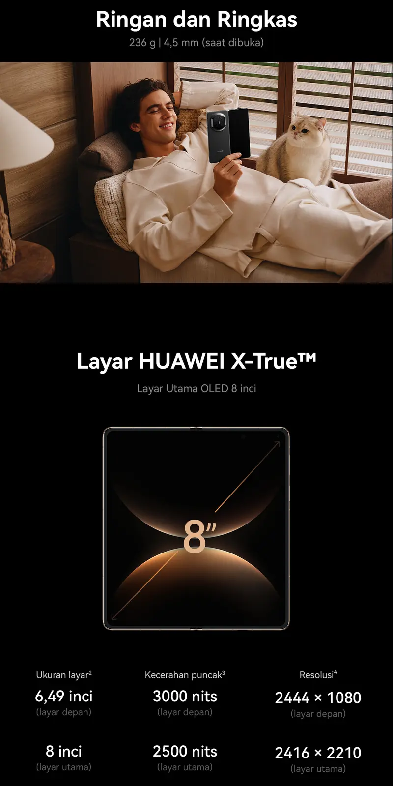 【10.10 Mega Sale s/d 20%*】HUAWEI Mate X7 Smartphone | 16/512GB | Ultra Thin and Durable | True-to-Color Camera | Ultra-long Battery Life | Smart AI 【10.10 Mega Sale s/d 20%*】HUAWEI Mate X7 Smartphone | 16/512GB | Ultra Thin and Durable | True-to-Color Camera | Ultra-long Battery Life | Smart AI