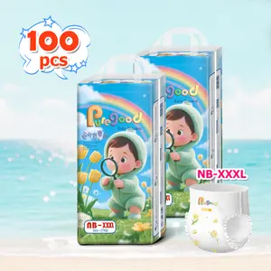 Puregood Beli 1 Gratis 1 Popok Bayi Ultra Tipis Bernapas Melindungi Kulit Sensitif untuk Bayi Baru Lahir Masker NB-XXXL 100pcs