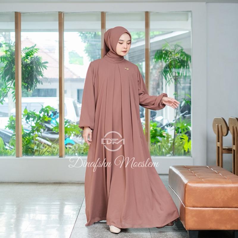 DFM - Jasmine Set Gamis Abaya Wanita Terbaru - Ceruty 4