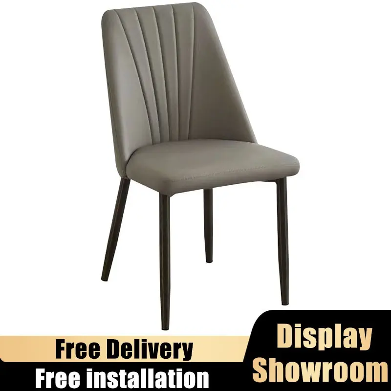 Dining Chair(Free Delivery&Install)Type 430 Leather Chair Cream/Dark Grey Chair