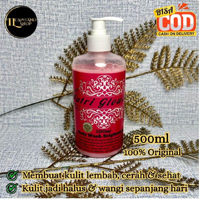 Body Wash Brightening PUTRI GLOWING Netto 500ml Original 0