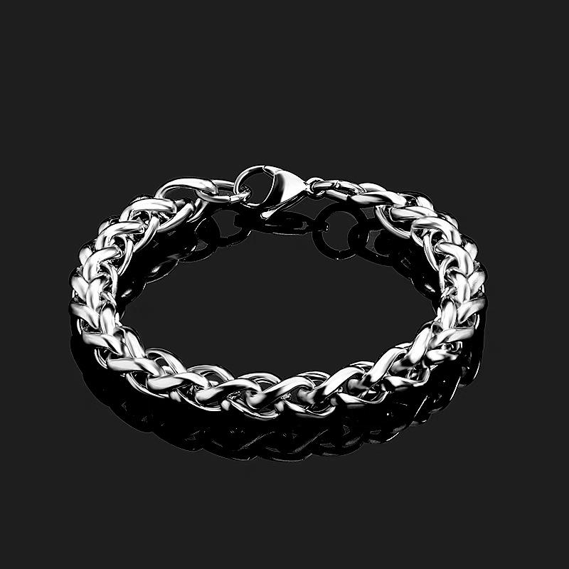 Vòng Tay Nam, Chất Liệu Thép Titan, Dây Chuyền Keel Rộng 8Mm, Phụ Kiện Cặp Đôi, Thích Hợp Làm Quà Sinh Nhật