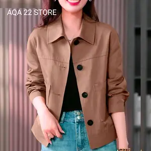 Jaket Wanita Kasual Formal Paling Terbaru Bahan Dasar Kain Katun American Driil