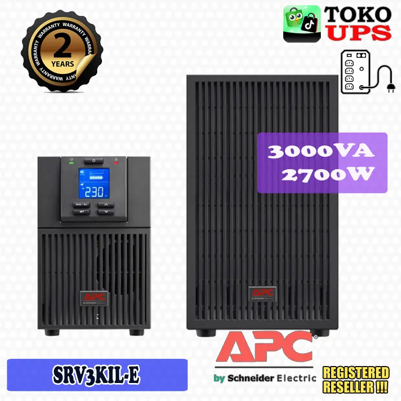 UPS APC SRV3KIL-E SRV3KILE 3000VA 2700W Easy UPS Online LCD External Battery Pack