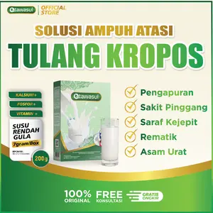 Susu Herbal Etawasul Solusi Atasi Tulang Kropos patah Tulang Pengapuran  Saraf kejepit - Original 100%