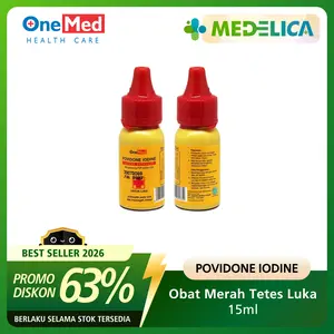 POVIDONE IODINE ONEMED | Obat Merah Tetes Luka | Antiseptik P3K