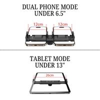 Gambar TRIPLEDI Tablet Holder Clip Spare Part TD1104 Stand Clamp 360 Degree Ball Head Jepit 13 Inch Retractable Dual Phone Klip - Hitam dari TRIPLEDI Kab. Tangerang 5 Tokopedia