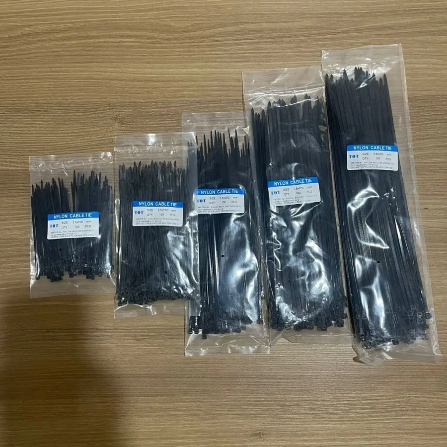 Kabel ties 10cm 15cm 20cm 25cm 30cm nylon cable ties hitam