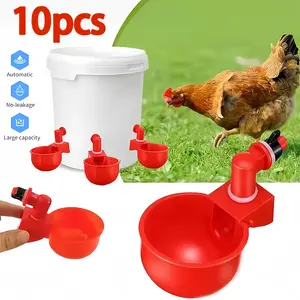 10pcs Tempat Minum Otomatis Mangkuk Minum Ayam Dispenser Air Minum Unggas
