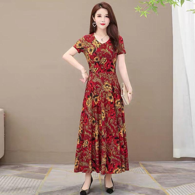 Váy Bầu, Dài Tay, Cổ Tròn, Thoải Mái, Váy Lớp Nền Mềm Mại 2