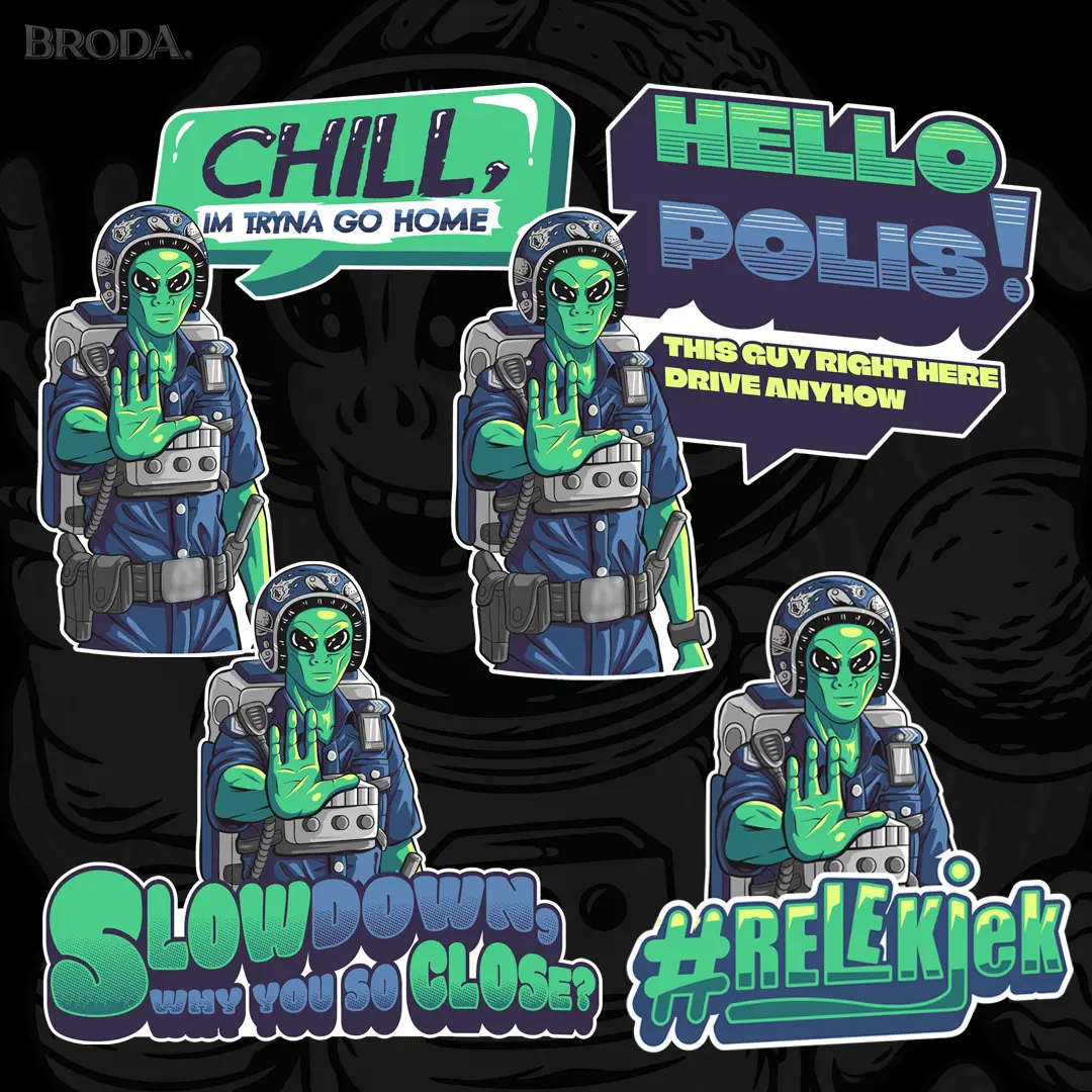 "Broda Polis" Sticker Series