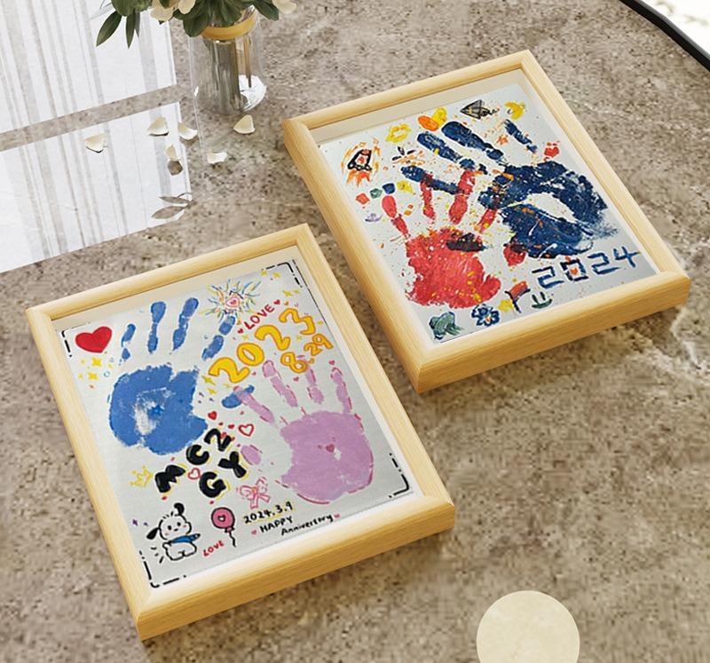 Product Introduction of DIY Photo Frame, Couple Handprint Photo Frame, Handprint Painting, Birthday Gift for Girlfriend, Girl's Confession Gift for Girlfriend, Valentine's Day Gift 6