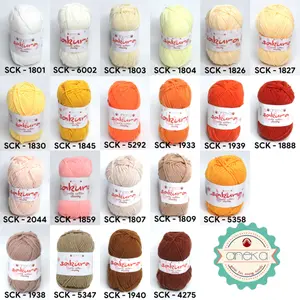 KATALOG - Benang Rajut Katun Susu Sakura Milk Cotton Chunky PART 1