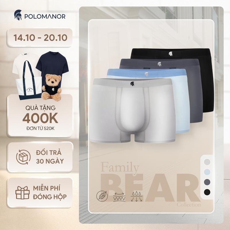 Quần lót nam dáng BOXER AIR MAX cao cấp, thoáng mát, kháng khuẩn POLOMANOR