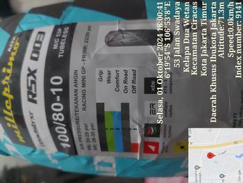 Product Review of Ban ADX Milleprimo RSX003 100/80-10 Soft Compound Ban Balap MiniGP , Vespa Claasic from P**🚀 0