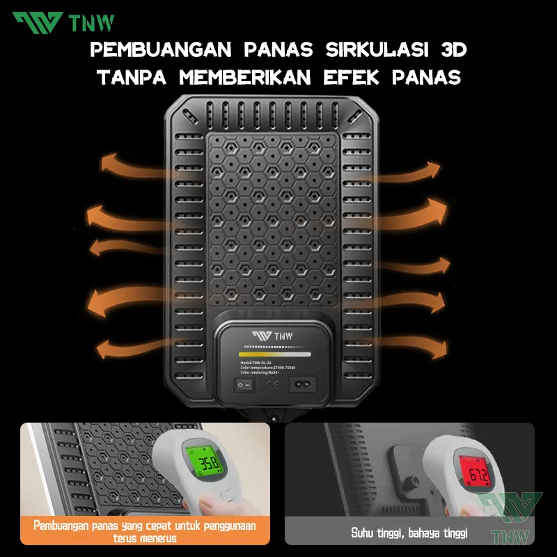 TNW Lampu Foto 16/20 Inch LED Video Light Studio Lighting Fill Light Ringlight Besar with Tripod for Live Stream Vlogging 1
