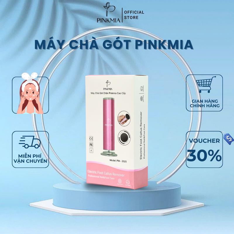  Máy Chà Gót Chân Pinkmia Tẩy Tế Bào Chết Cho Tiệm Nail Cá Nhân Tại Nhà - Tặng Kèm 60 Miếng Chà 