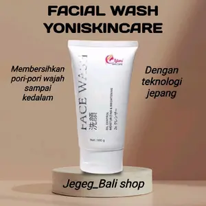 FACIAL WASH YONISKINCARE MEMBANTU MENCERAHKAN KULIT WAJAH Pencerah Cleanser Perawatan Muka Membersihkan Kotoran Berminyak Kering Berjerawat Hitam Memudarkan