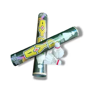 12 pcs kok badminton | kok bulu tangkis | Suttlecock Merk Random