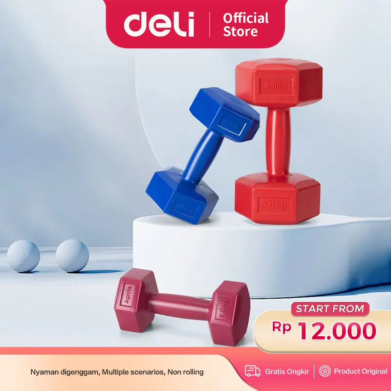 Agnite Barbel / Dumbel Gym Rumahan 1 2 KG ER085