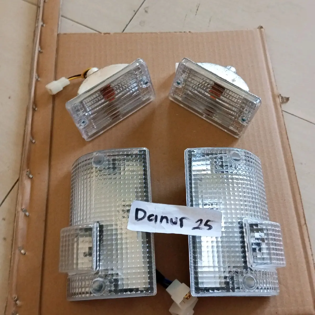Paket Lampu Sen Plus Lampu Bumper Bening L300 1 Set Kiri Kanan
