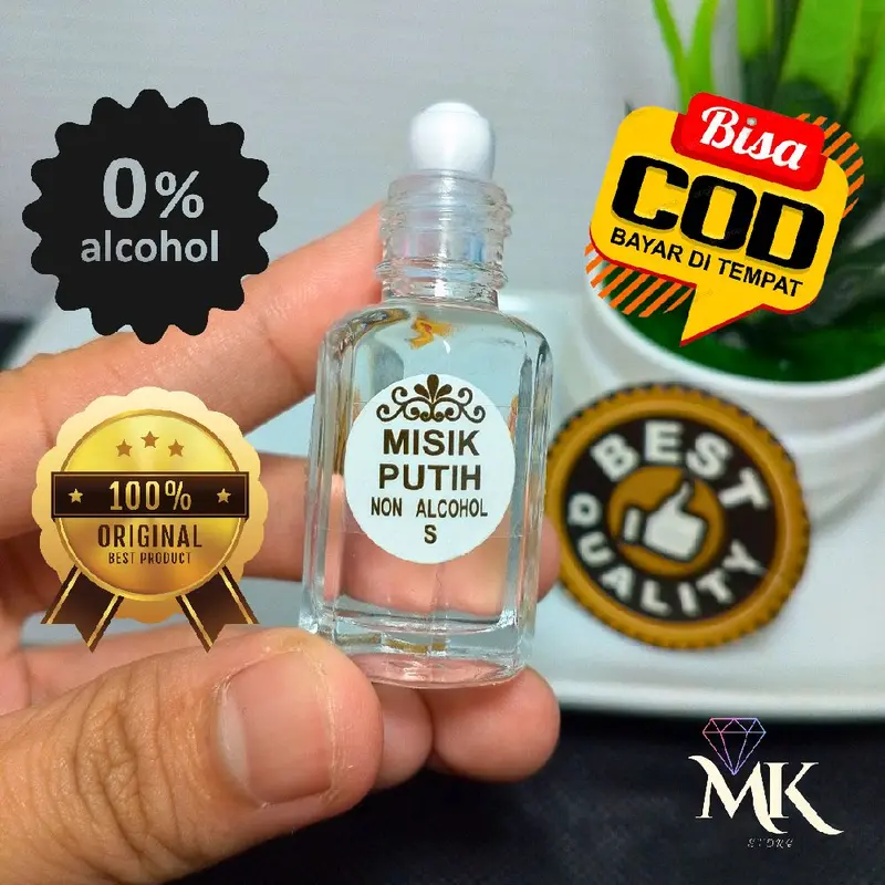 Minyak Wangi Permata Misik Putih 10ml Non Alkohol 0