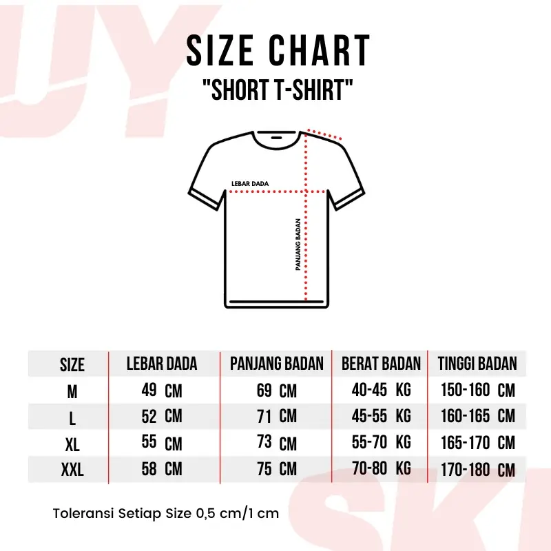 Skuy [Buy 1 Get 3] - Kaos Skuy Dewasa Lengan Pendek Baju Cowok Bahan Cotton Combed 24s Fit Kerah Bulat | Youth SKY217 | Ultimate SKY218 | Feeling Skuy SKY219 (Beli 1 Dapat 3) 4