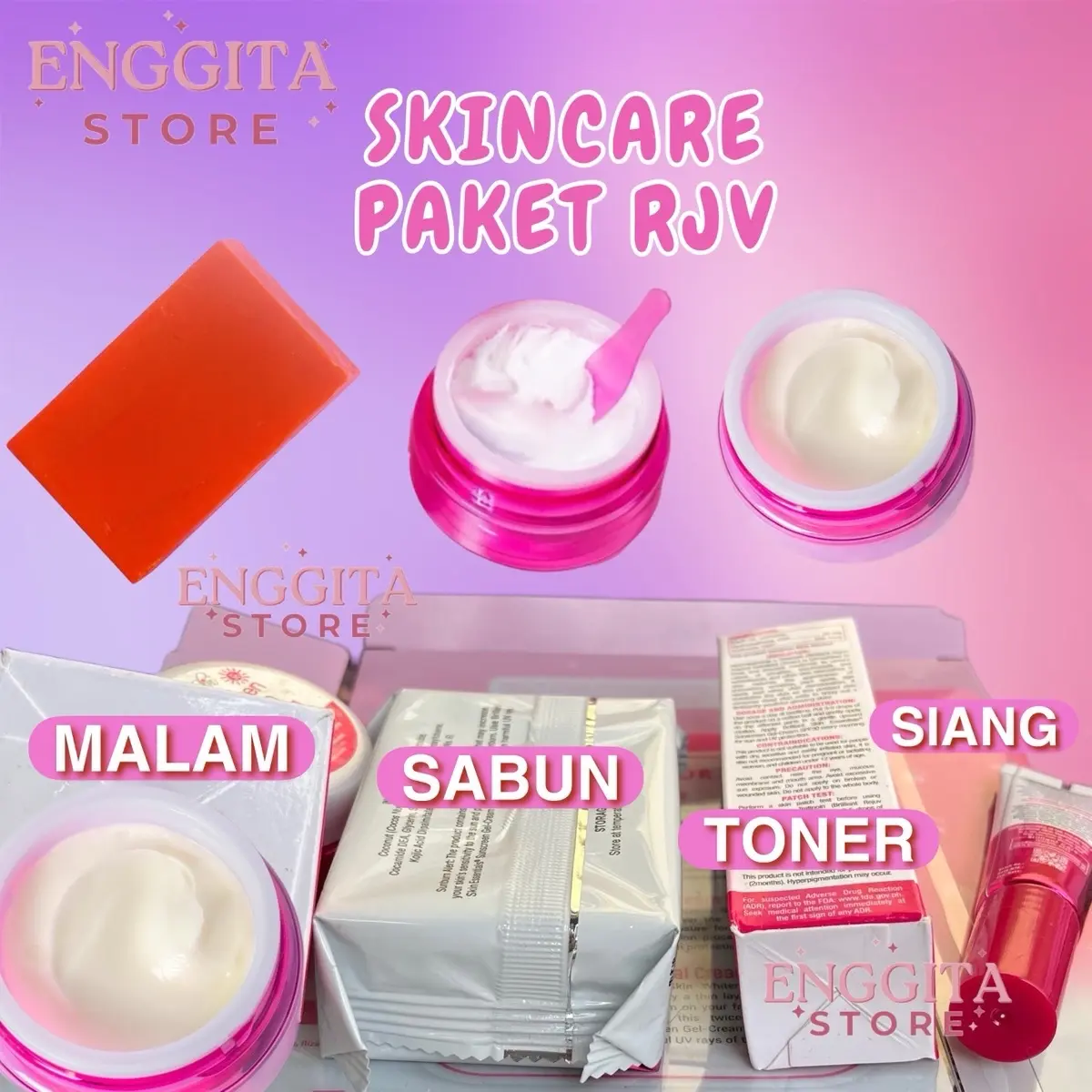 Briskin RJV (pemula) muka susah putih, jerawat, flek hitam
