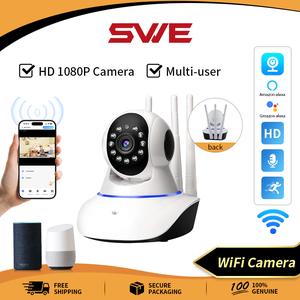 Kamera Wayarles, 200W, dengan Rakaman Video HD, Interkom Dua Hala, Kesambungan Fleksibel, untuk Melindungi Rumah Anda Putih